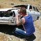 Austin Toy and his girlfriend were the first from The Wrenching Network to make it to the Datsun. Photo credit: Austin Toy